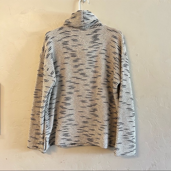 Loft Cream Slouchy Turtleneck Chunky Knit Sweater Extra Large - Picture 7 of 9